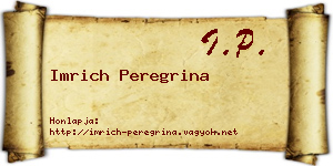 Imrich Peregrina névjegykártya
